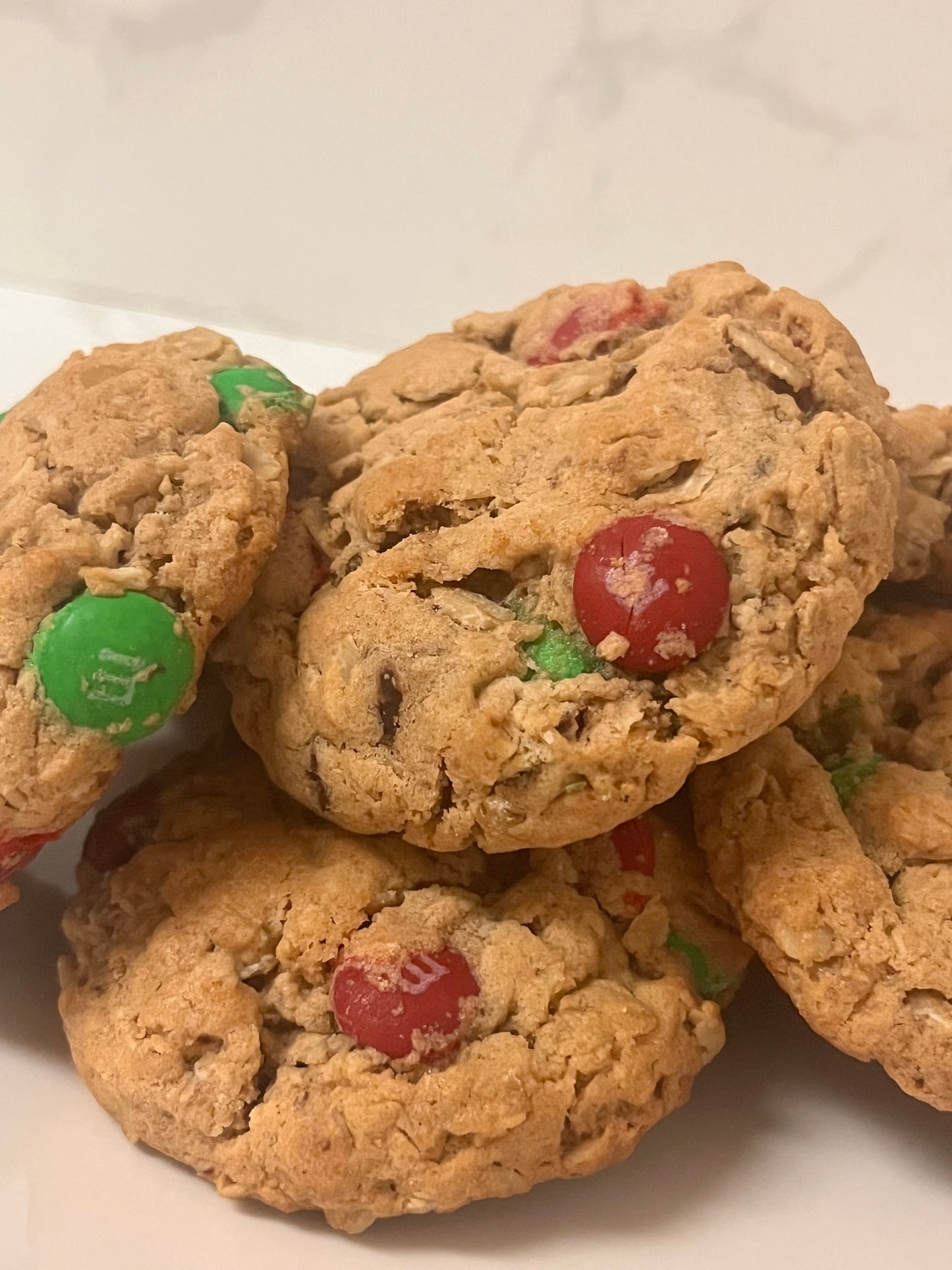 m&m monster cookies