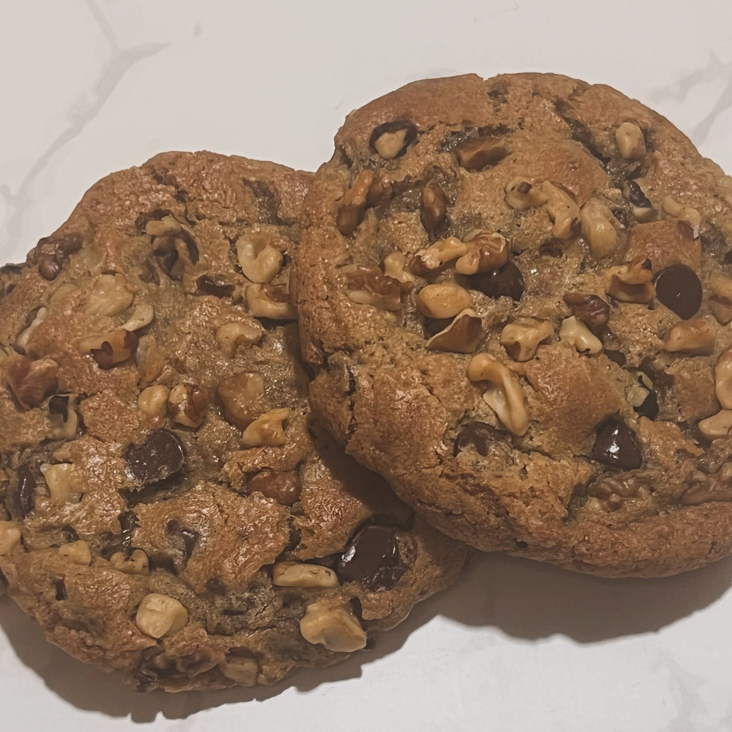 walnut chocolate chip cookies, by the dozen